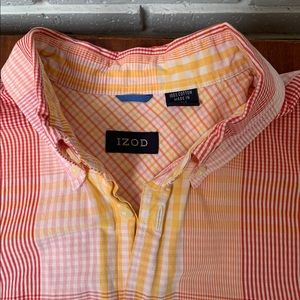 Izod Shortsleeve Shirt, Colorful Large